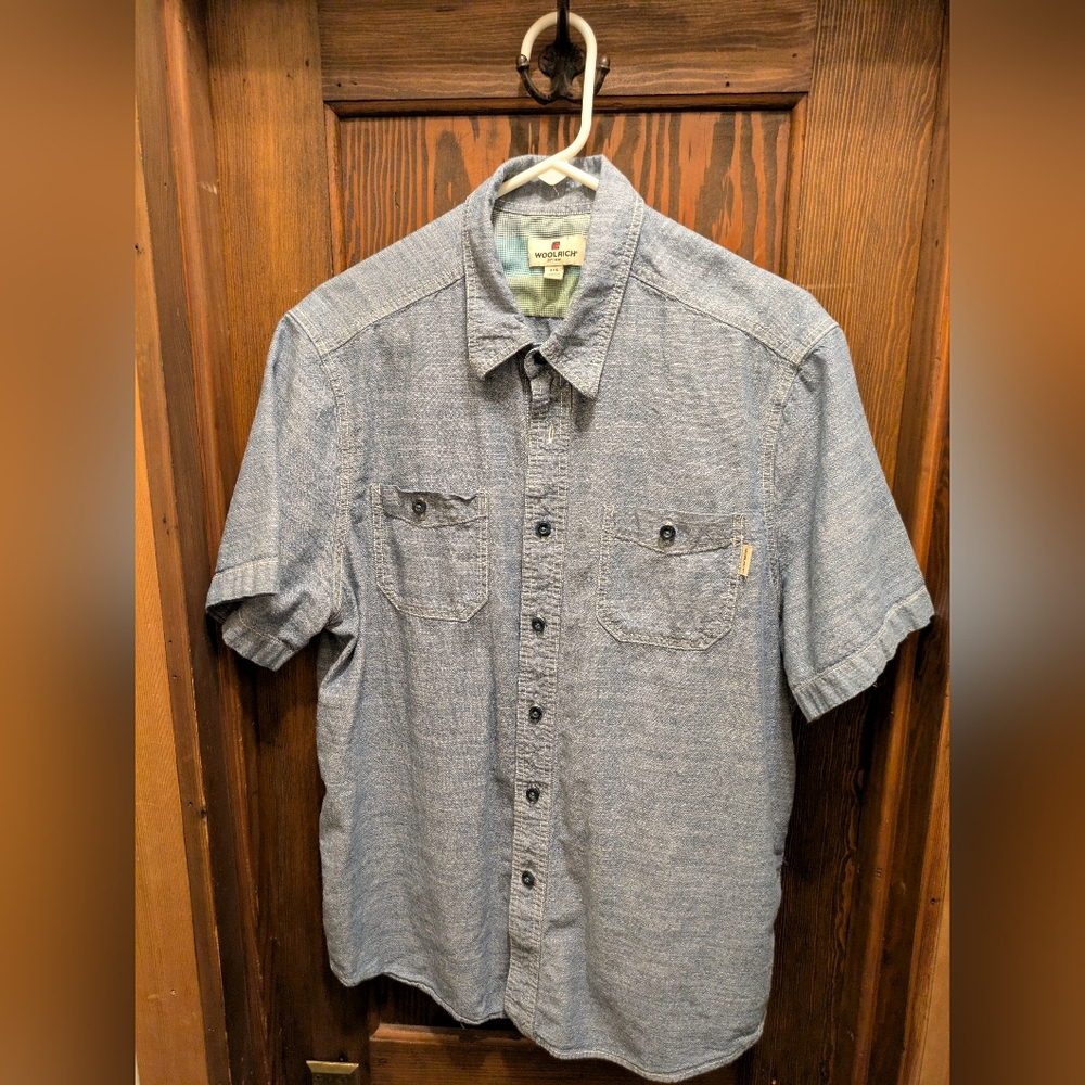 Woolrich Chambray Short Sleeve Shirt